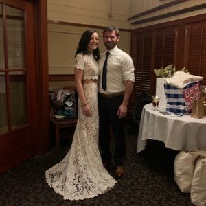 bohemian rehearsal dinner dress